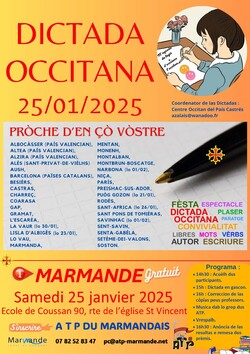 Affiche dictée oc 2025 Marmande