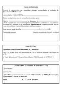 Fiche pouvoir adhésion membre Ca 2026 site atp